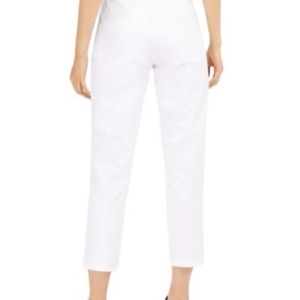 Eileen Fisher White Ankle Pants - Picture 2 of 5